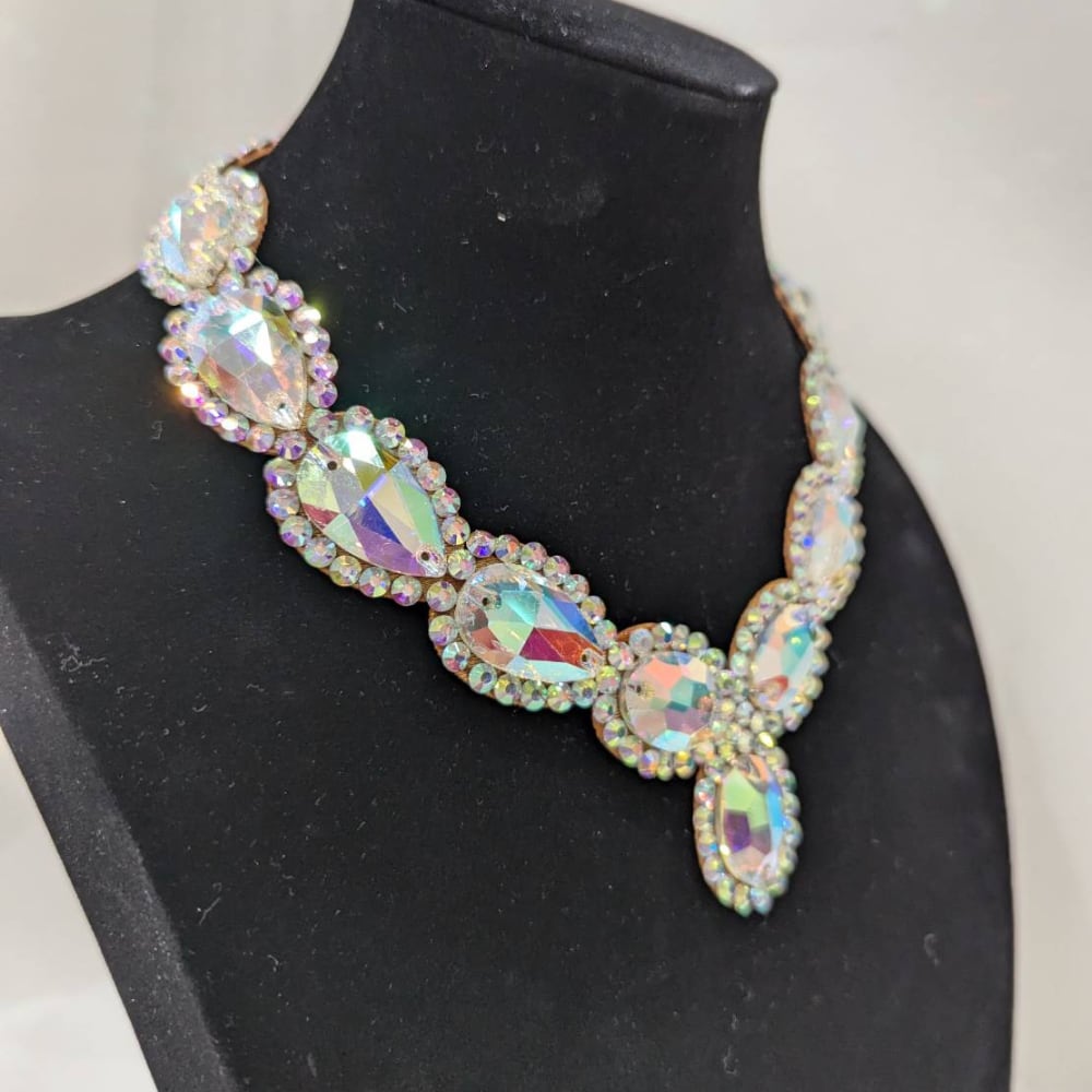 新品オーダー社交ダンスドレス ネックレス付き 社交ダンス ネックレス H-4 ダンスアクセサリー ベリーダンス