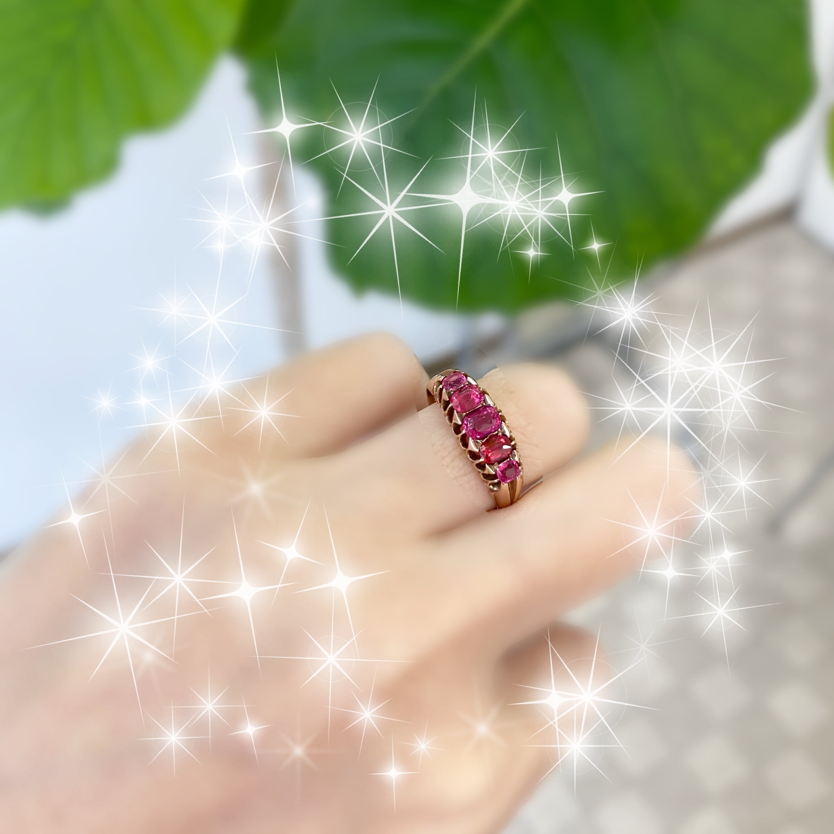 K9 375 ルビー　リング　指輪　ピンクゴールド　ローズゴールド K9 375 ルビー リング 指輪 ピンクゴールド ローズゴールド