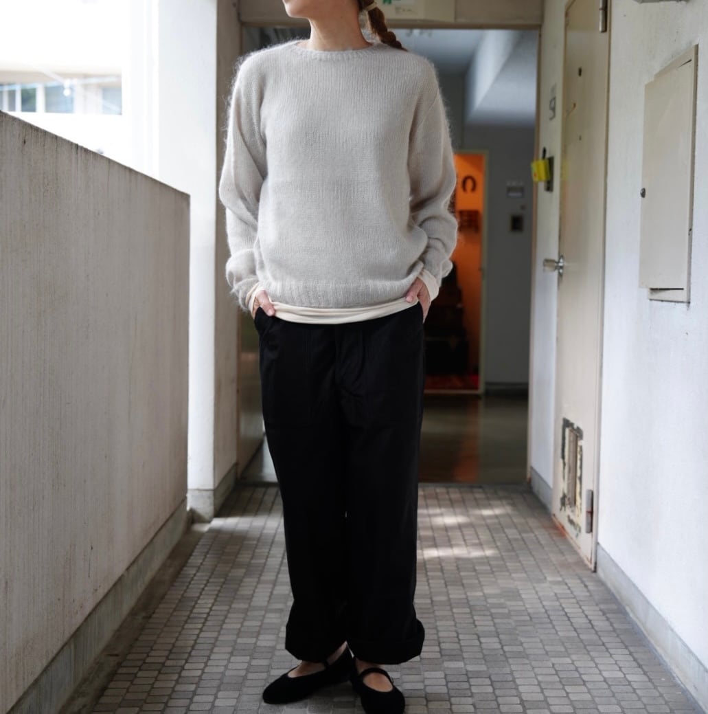 koton(コトン)モヘアクルーニット SILVER | Debby koton(コトン)モヘアクルーニット SILVER | Debby