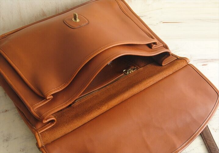 訳あり USA製 COACH コーチ 本革レザー ブリーフケース 2way