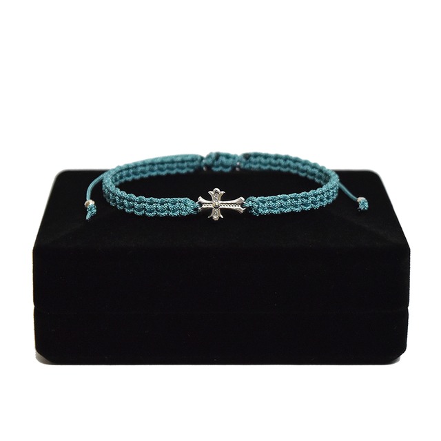 【無料ギフト包装/送料無料/限定】Platinum 950 Baby Crux Bracelet / Anklet  Dusty Turquoise【品番 23S2002】