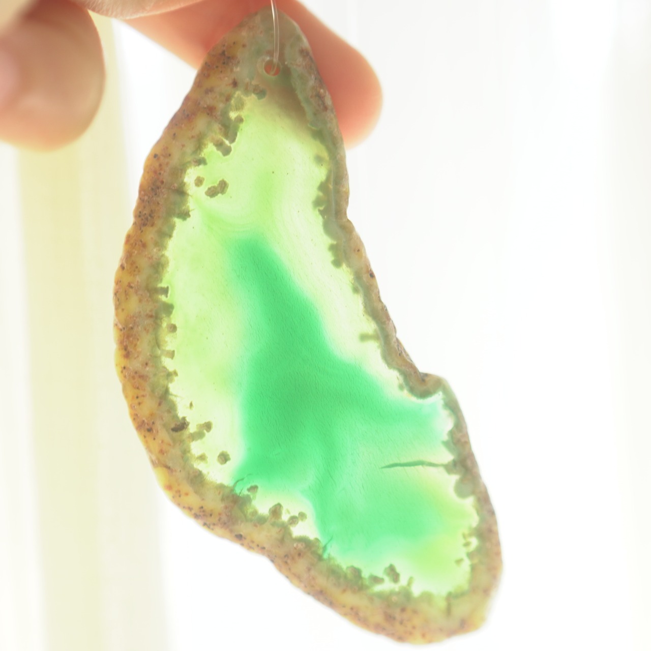 Mimosa 02 - アゲートヒーリングチャイム / Agate Sun Catcher Wind Chime 416