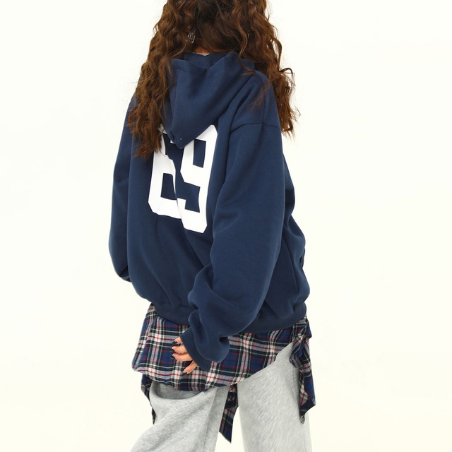 ナンバリングカレッジジップフーディ   R00816