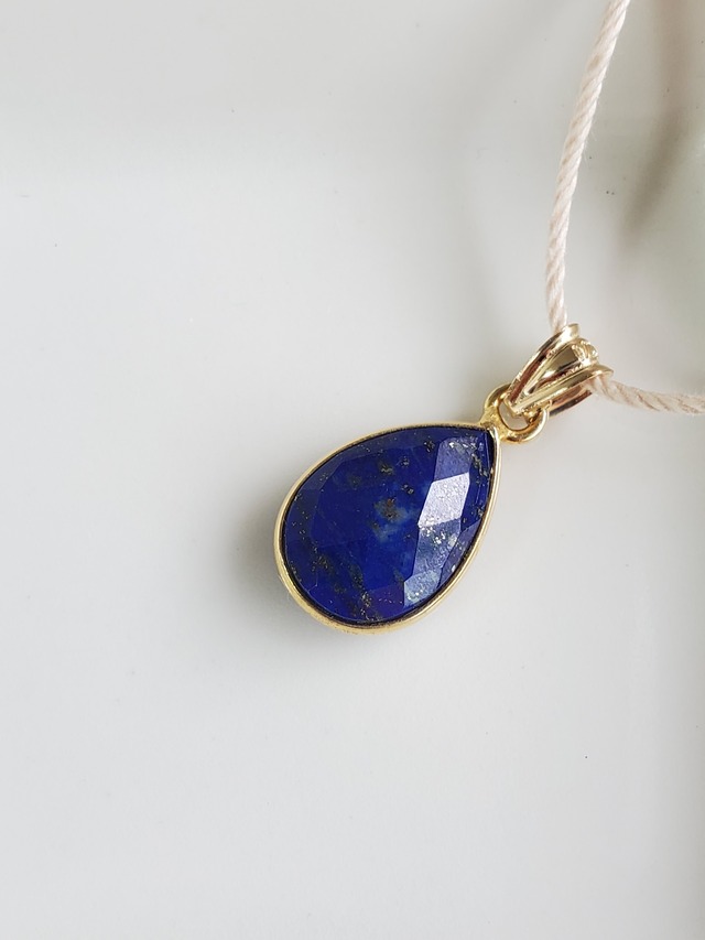 ラピスラズリ 18KGP 14KGF ペンダントトップ B