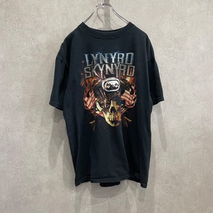 バンドT LYNYRD SKYNYRD レナード・スキナード 半袖Tシャツ 両面プリント サルヴァドール製  L ブラック