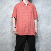haggar linen rayon jacquard weave shirt