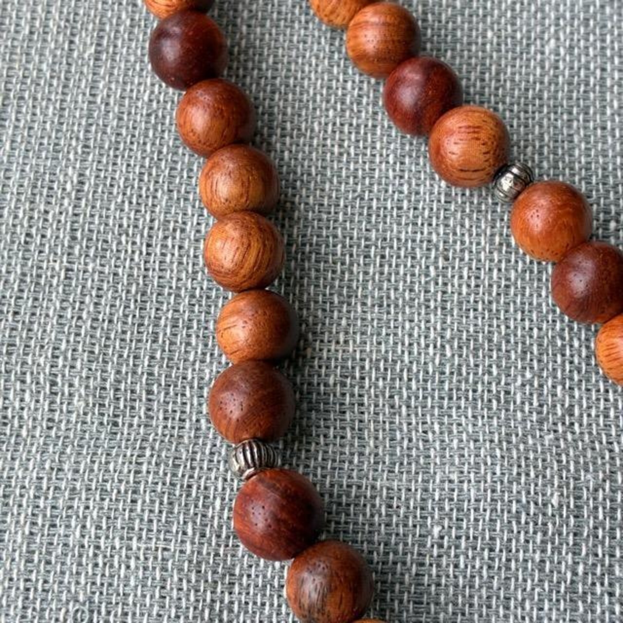TOPANGA Jewelry　MARAブレスレット　ローズウッド　生命の木　ロングネックレス　数珠　瞑想　ヨガ　ラップブレス　天然石　108個　マーラ