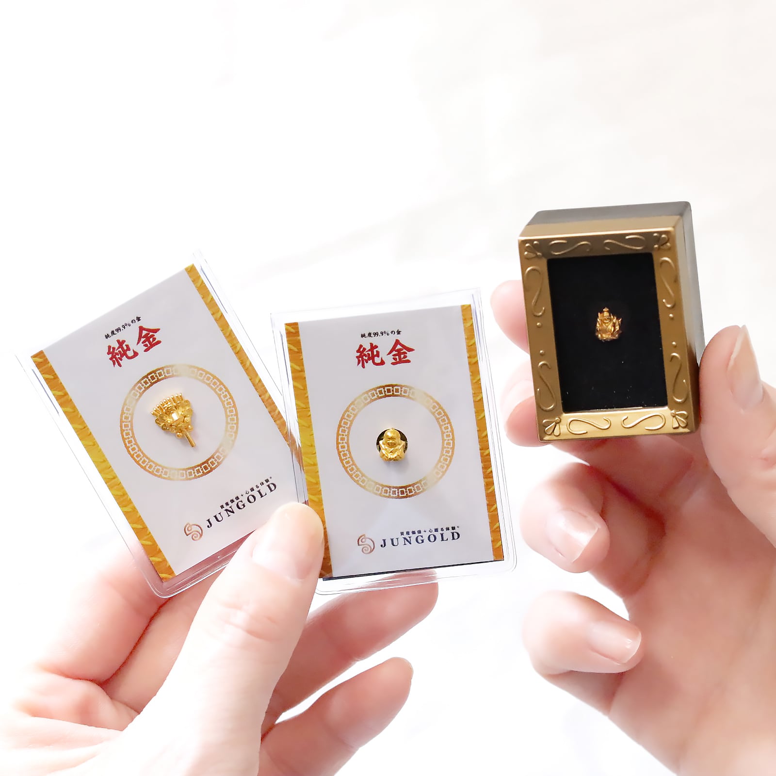 純金の恵比寿様 ② 約1g 指先サイズの芸術品 JUNGOLD【RNP01241