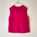 magenta pink knit vest