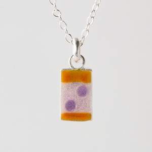 UNIQUE purple & orange - necklace -