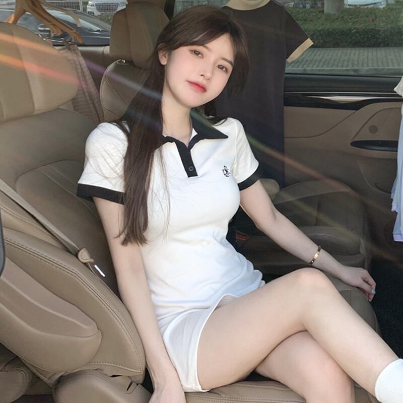 カラードレス サマースタイルスリムショートスカート 夏物 試着室59396636891