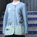 EU VINTAGE SIGI SCHEIBER FISHING PATTERNED HAND MADE EMBROIDERY TYROLEAN JACKET MADE IN TYROL AUSTRIA/ヨーロッパ古着オーストリア製魚釣り柄ハンドメイド刺繍チロリアンジャケット