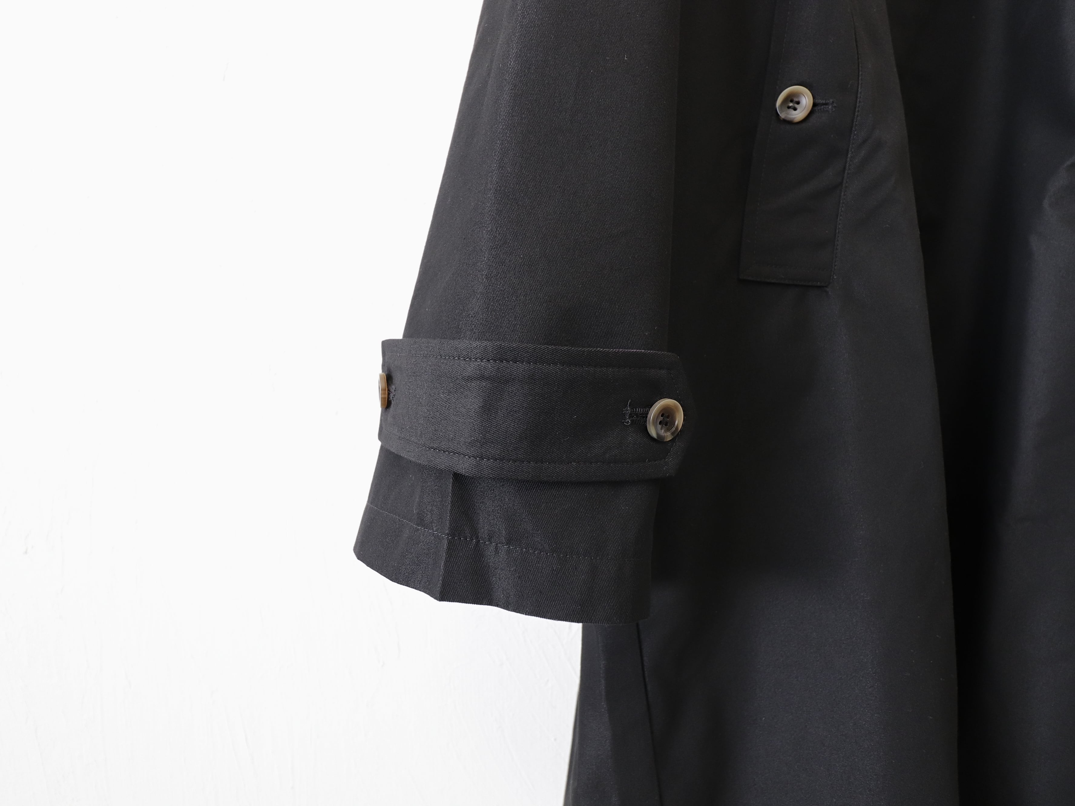 KELEN / BAL COLLAR COAT“GRAVES 2TONE” - BLACK ケレン / バルカラー