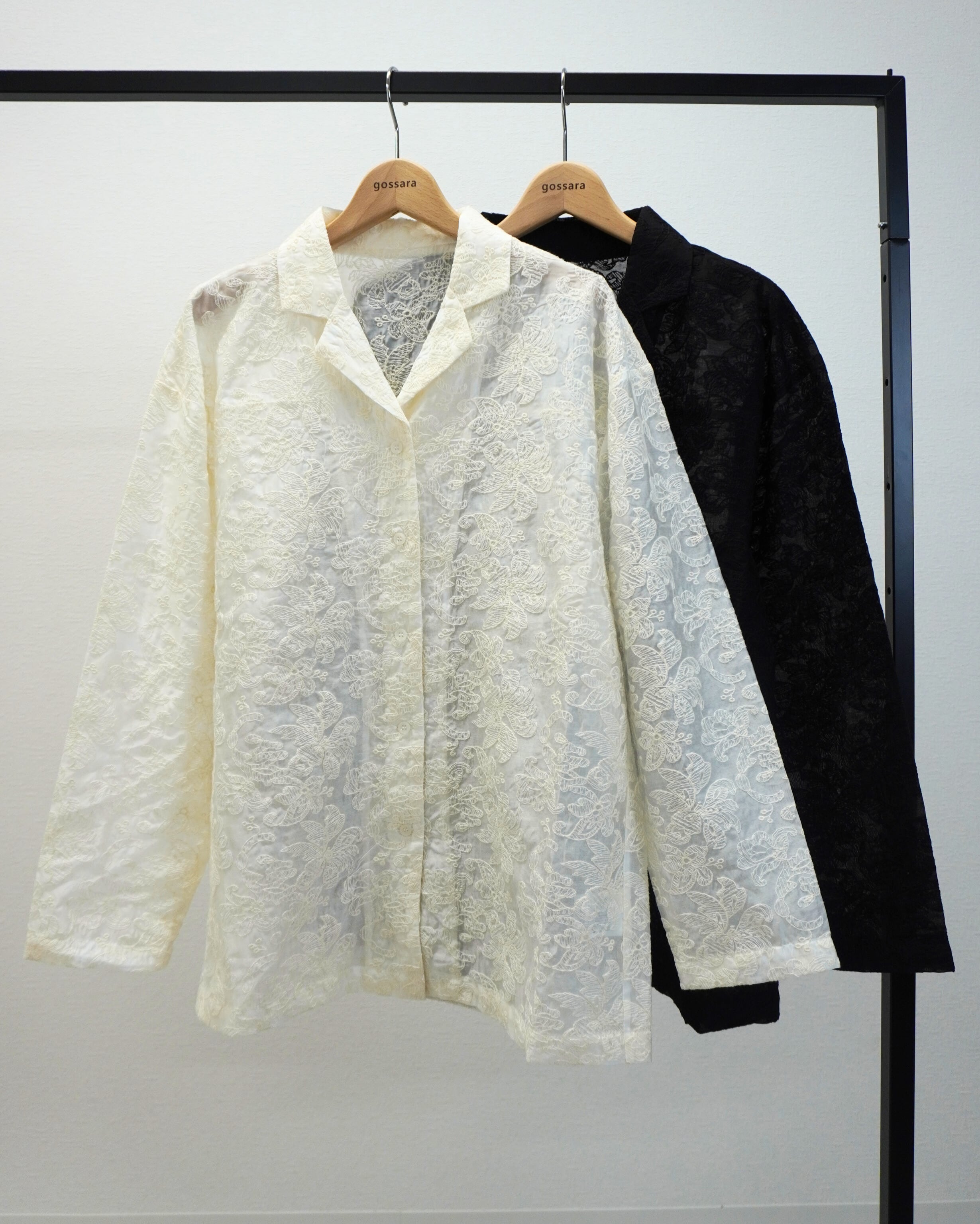 刺繍シアーオープンカラーSH 5153946(0226)