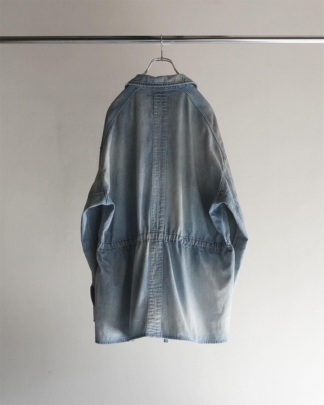 24AW】ANCELLM AGING DENIM SHIRTS JACKET (INDIGO）ANC-SH42-A
