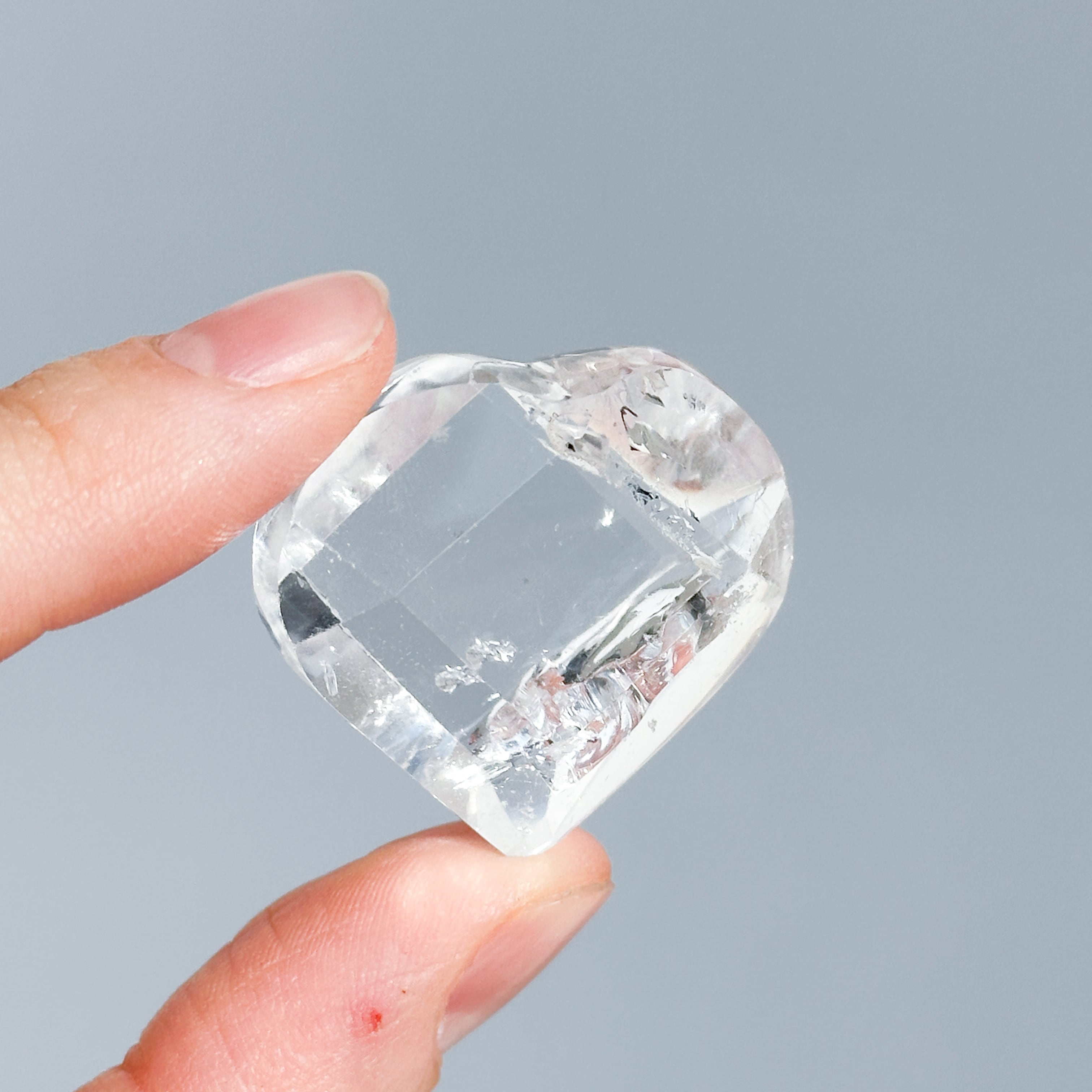 バイーア産レムリアンクォーツファセットハート03◇ Lemurian Quartz