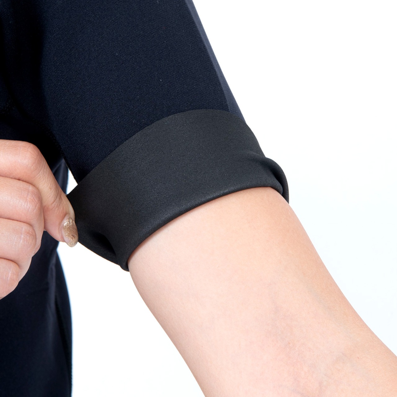 AIR SKIN(エアースキン)ブラックメタリックス ショートスリーブ レディース