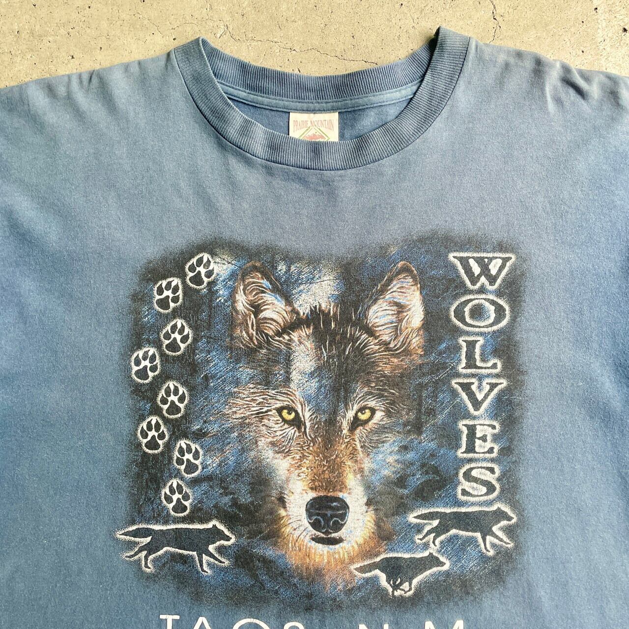 90年代 USA製 WOLVES オオカミ アニマル プリントTシャツ メンズXL 古着 アート 狼 動物 90s ビンテージ ヴィンテージ  袖シングルステッチ【Tシャツ】【PS2307T】【SS2308-2】 | cave 古着屋【公式】古着通販サイト