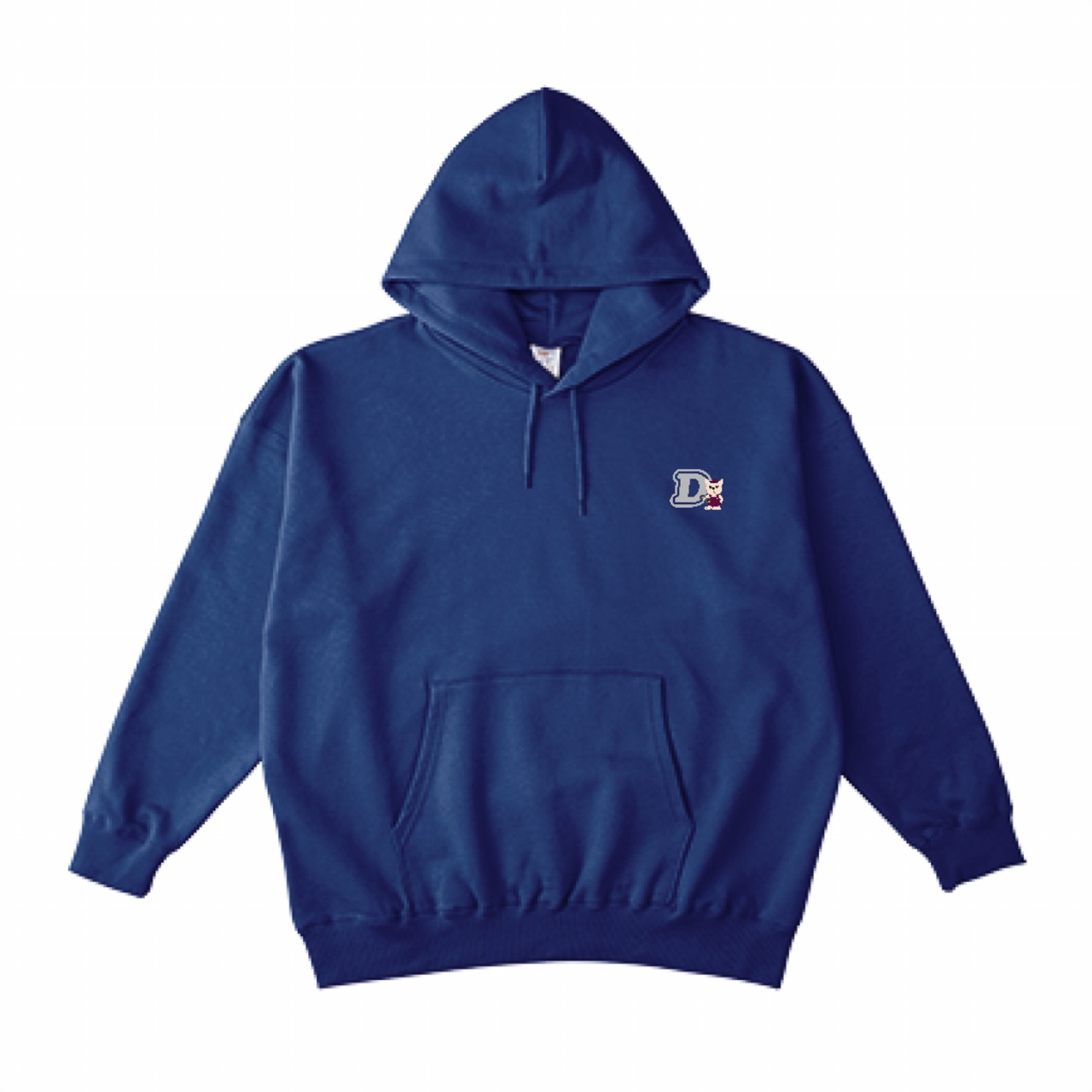 ビッグシルエット フーディー "D"【ダルブルー】《M-XL》