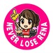 NEVER LOSE 缶バッチ