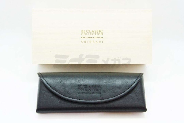 BJ CLASSIC メガネ SHINBARI SH-P503A C-30T スクエア ウエリントン セルロイド チタン クラシカル ヴィンテージ 芯張り BJクラシック シンバリ 鯖江 日本製 正規品-6枚目