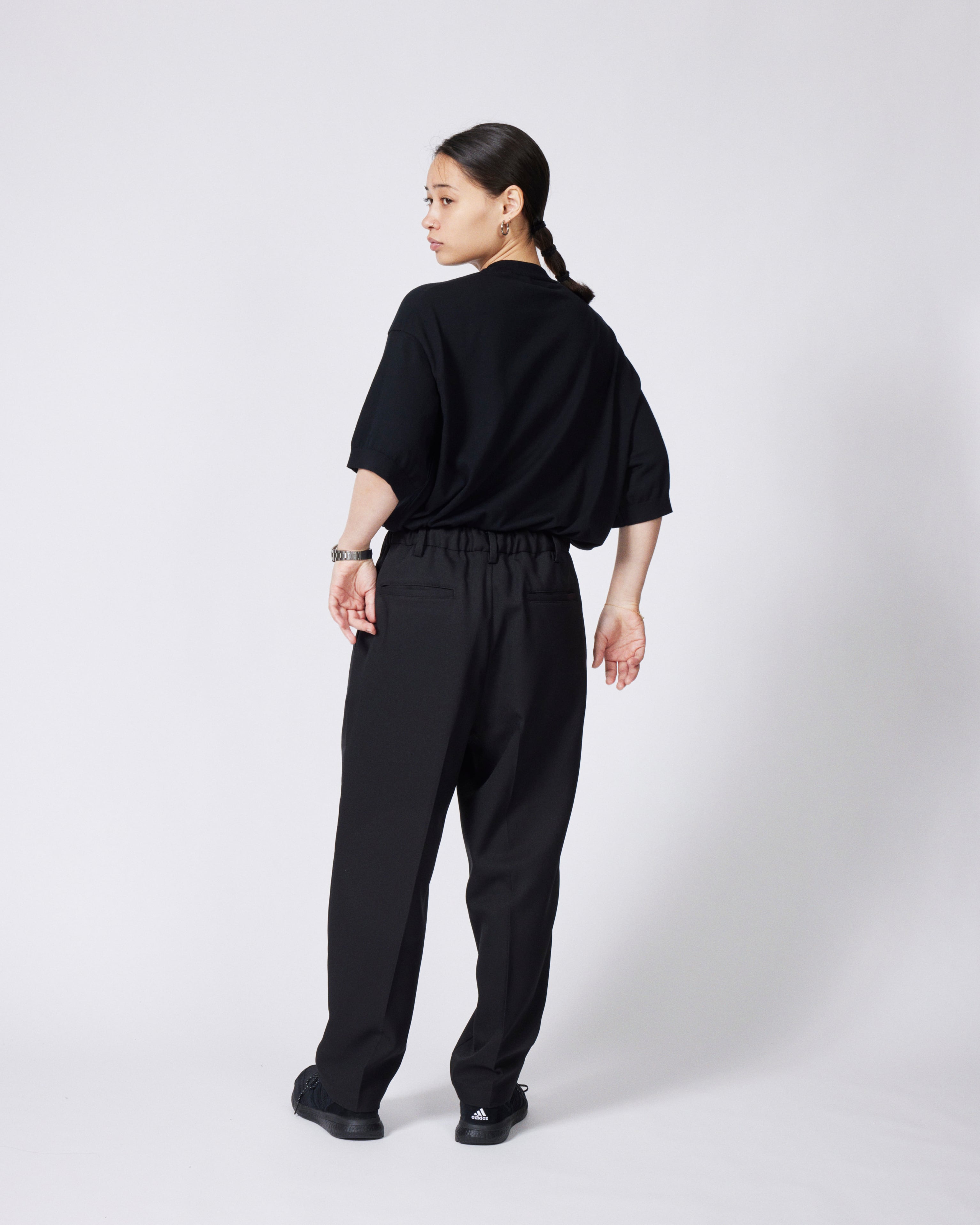 everyone polyester twill chef pants今期完売品 everyone polyester twill chef pants (BLACK) | everyone