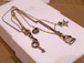 レア◆Chloeクロエ パドロックデザイン Wチェーンネックレス■