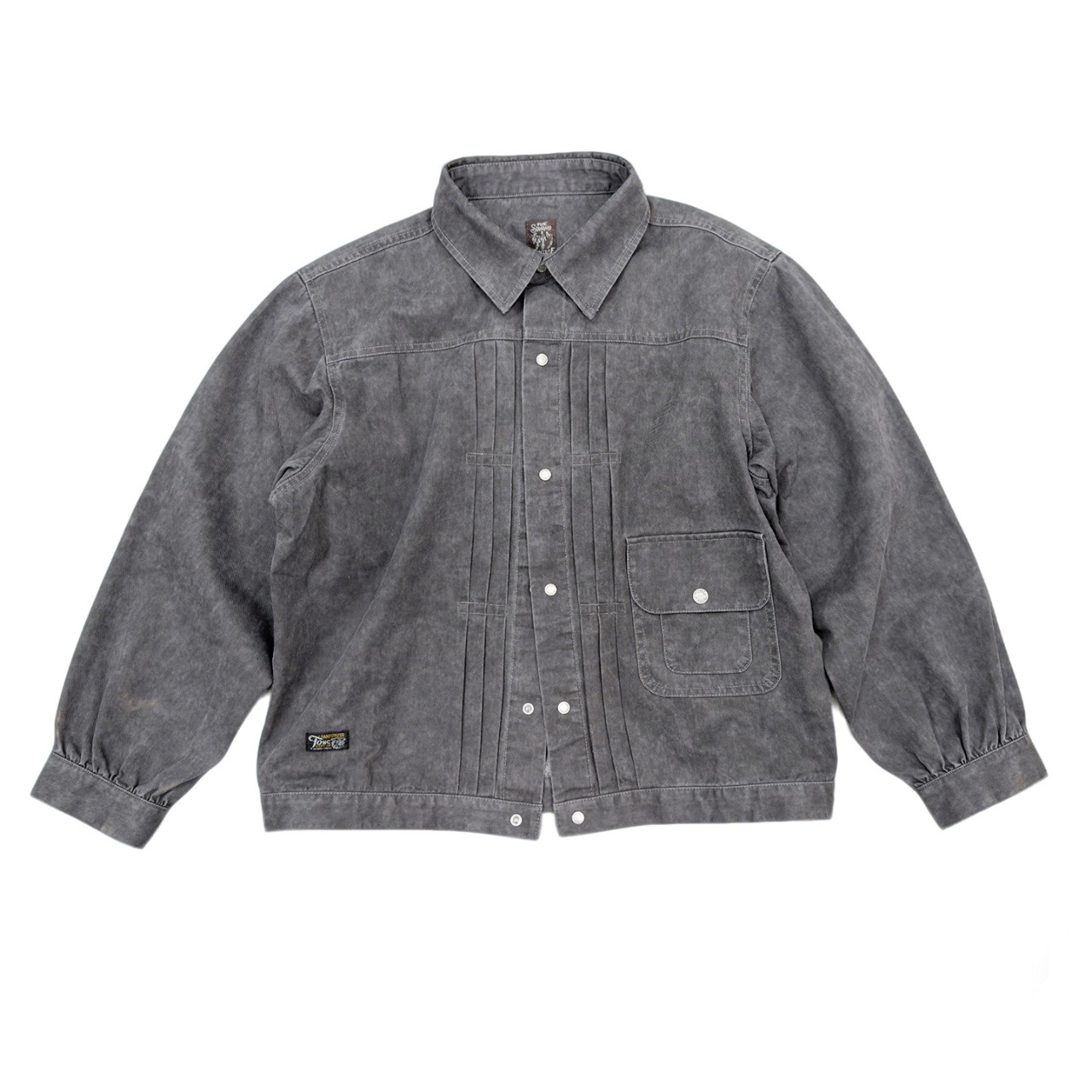 11ozウォッシュドダイ・ショートボックスデニムジャケット A2113 - 11