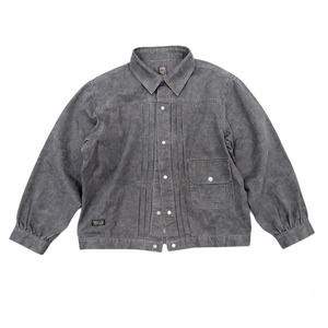 11ozウォッシュドダイ・ショートボックスデニムジャケット A2113