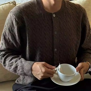 ベーシックシンプルケーブルニットカーディガン　997