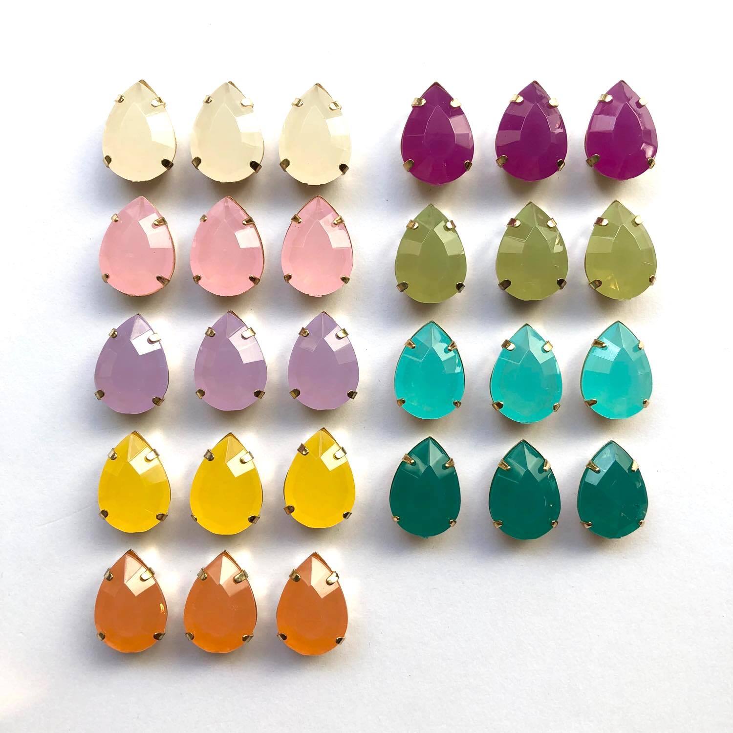 再入荷〉宝石風しずく型カボション | Dua-アクセサリーパーツショップ