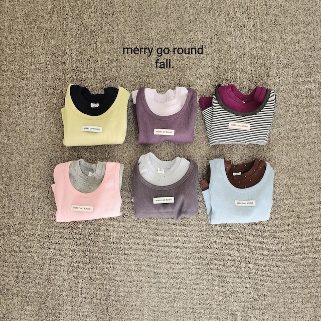 【取寄】merry go round|kinder vest set (dot)|キンダーベストセット(ドット)|XS-2XL|kids|26 autumn