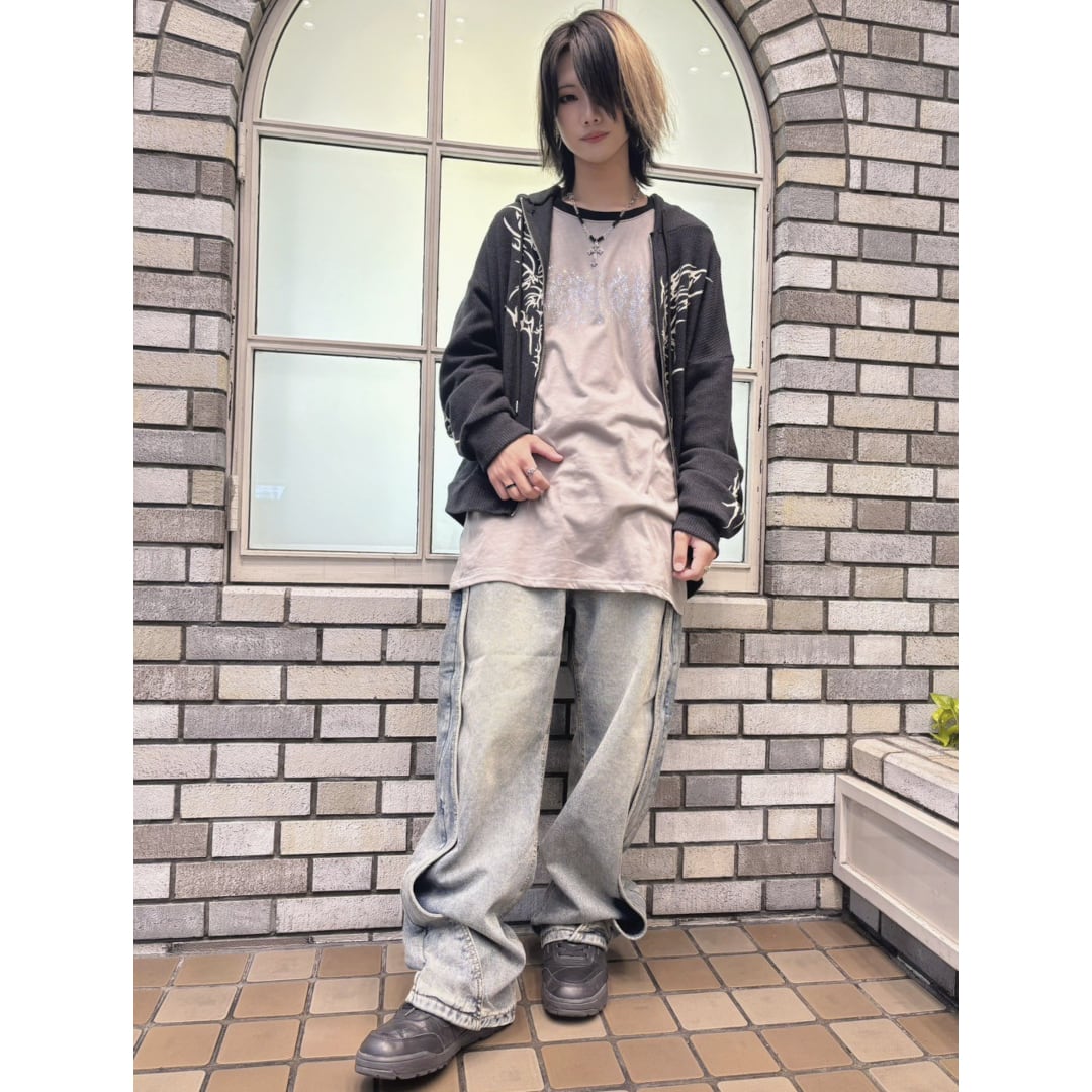 新品 VOLCAN&APHRODITE Wave Line バレルデニムパンツ 新作】Wave Line バレルデニムパンツ | VOLCAN&APHRODITE