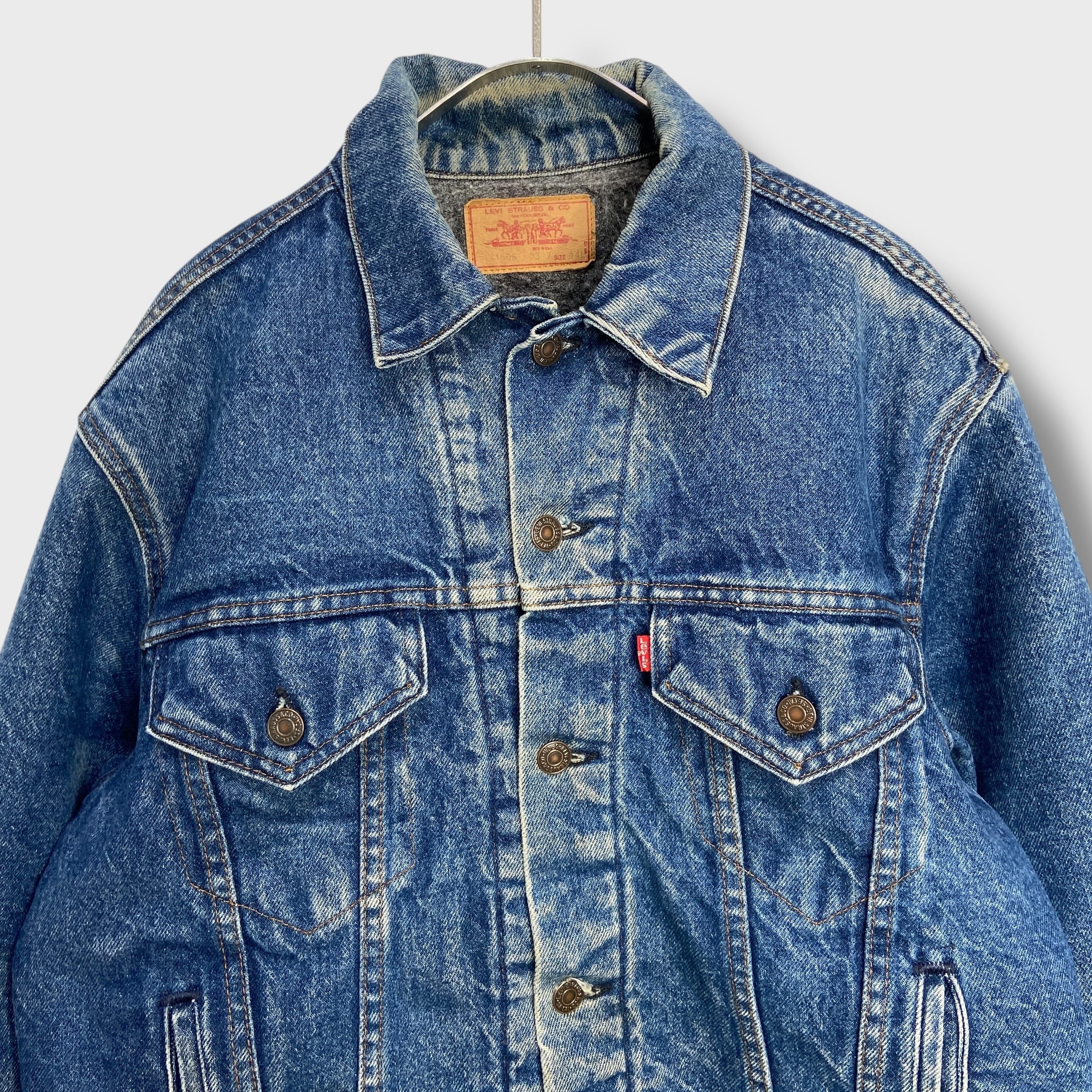 80s USA製 リーバイス 71506 ブランケット付デニムGジャン L相当