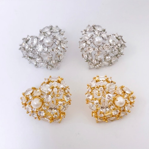 Luxeハートピアス