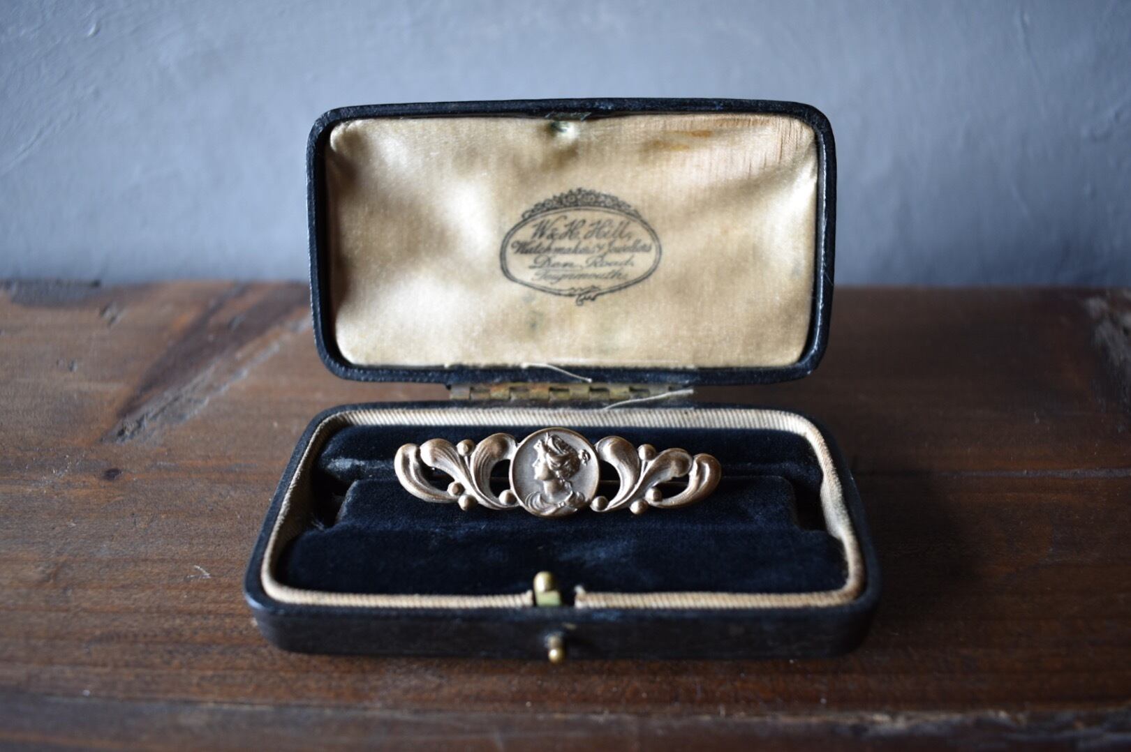 フランス アンティーク ブローチ ヤドリギ 宿り木