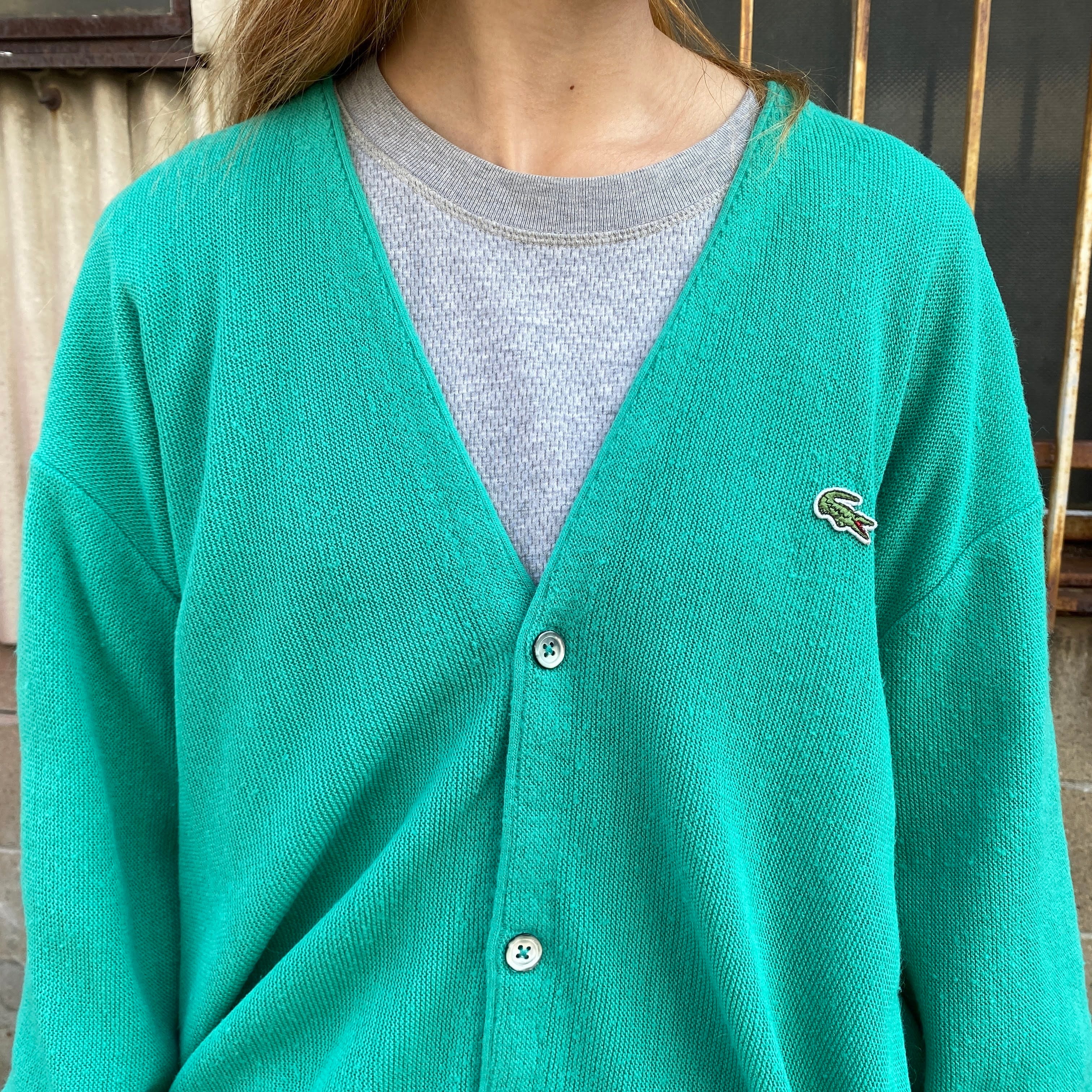 80年代 USA製 IZOD LACOSTE アイゾッド ラコステ アクリルニット