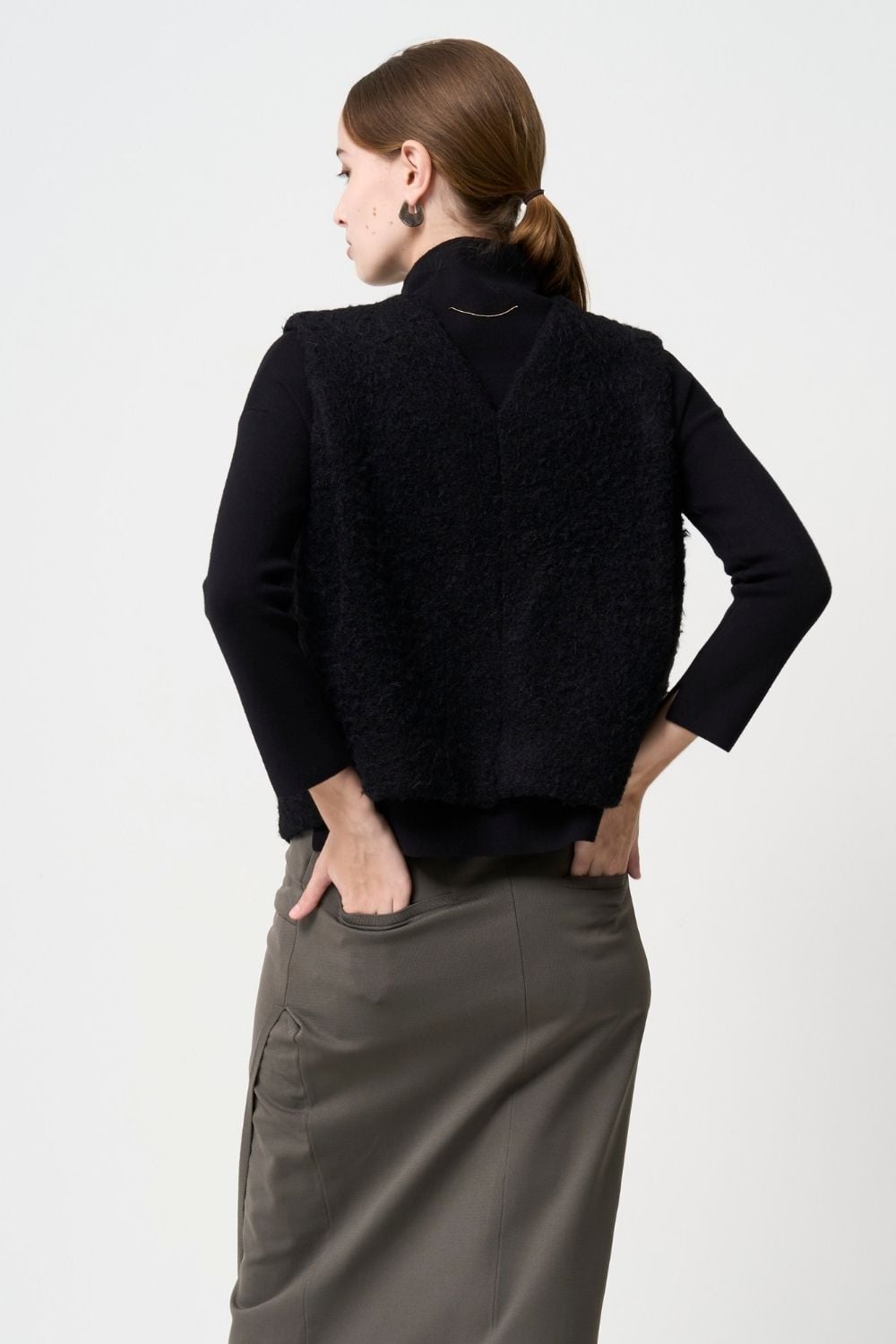 2way Boa Gilet - BLACK | seven dot - ライフスタイルECサイト -