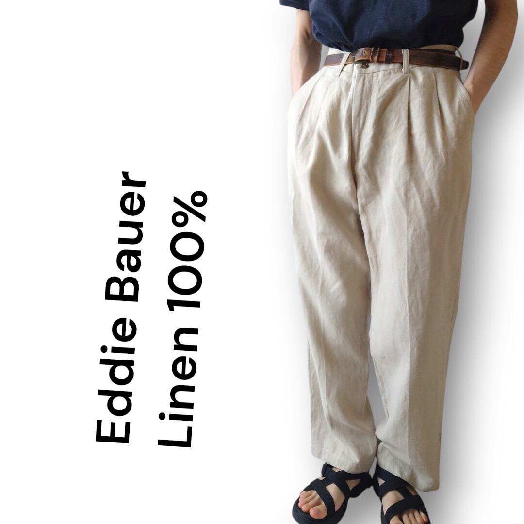 Bauer Eddie エディーバウアー ツータック 古着 太畝 90年代