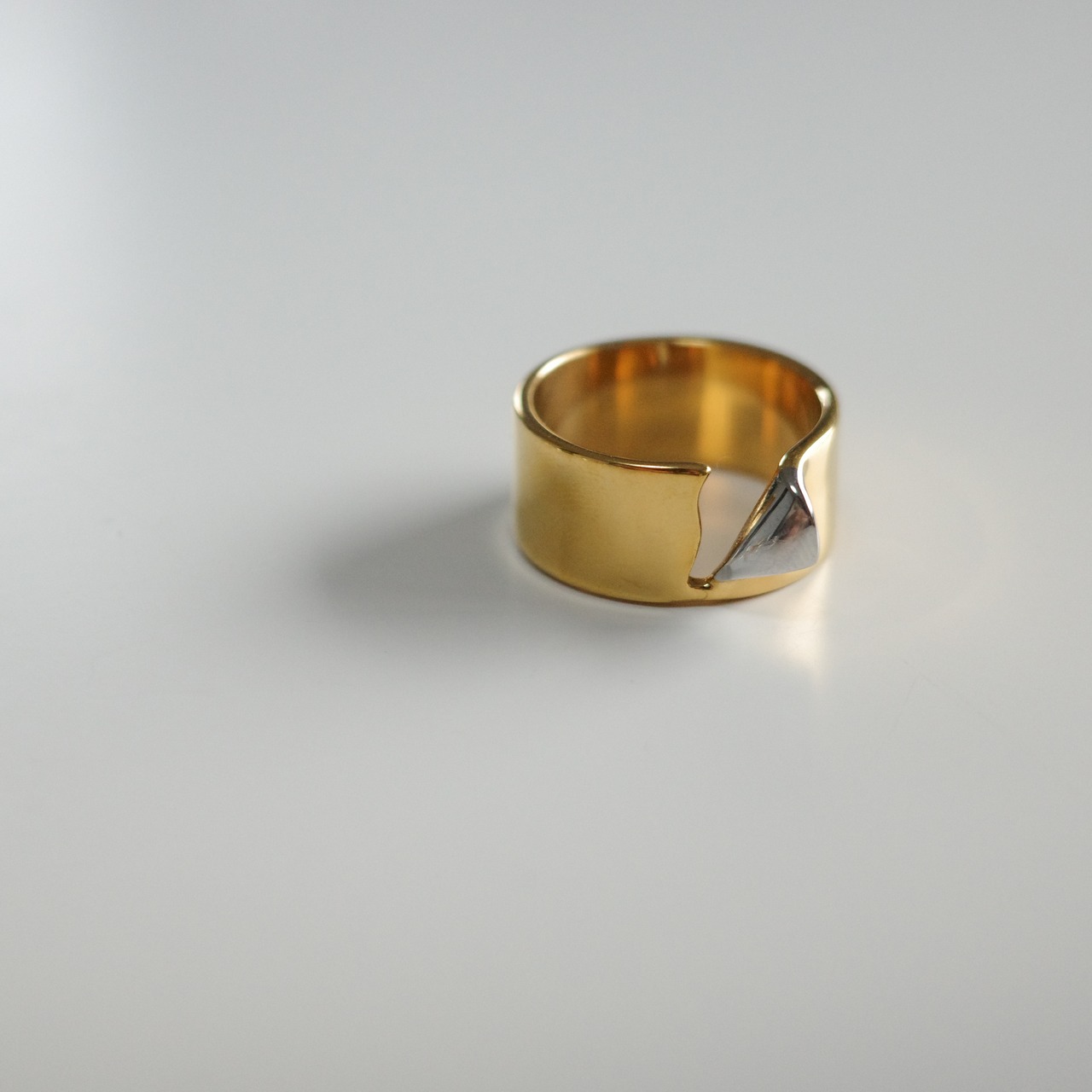 stainless wide ring SR247