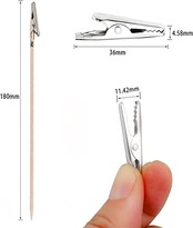YFFSFDC ネコの手持ち手棒 ペインティングクリップ 25本入塗装棒 プラモデル ホビー用塗装用具 組み立て済み クリップ セット エアブラシ