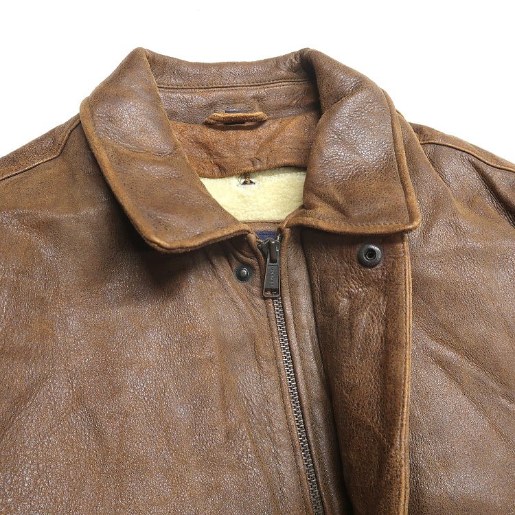 古着 ドッカーズ DOCKERS A-2タイプ レザージャケット 着脱ライナー