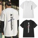 【★送料無料★】 ユニセックス Tシャツ 韓国ファッション メンズ レディース 半袖 ラウンドネック 英字 プリント オーバーサイズ ストリート系 DCT-576701186343