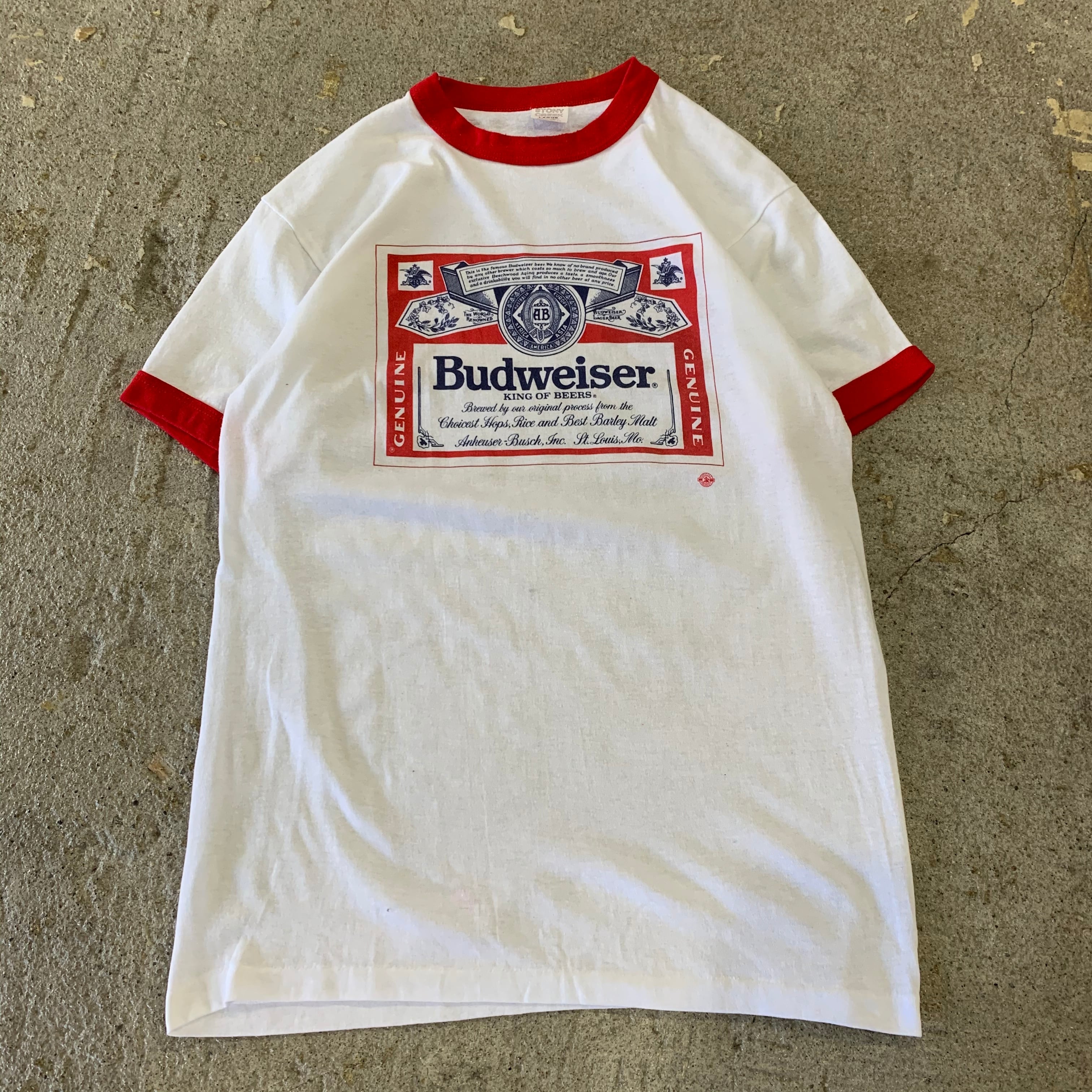 80s budweiser linger T-shirt | What’z up powered by BASE