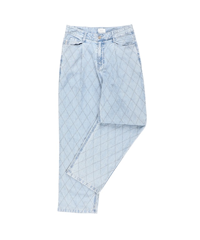 【#Re:room】VINTAGE DIAMOND QUILT STITCH DENIM［REP248］