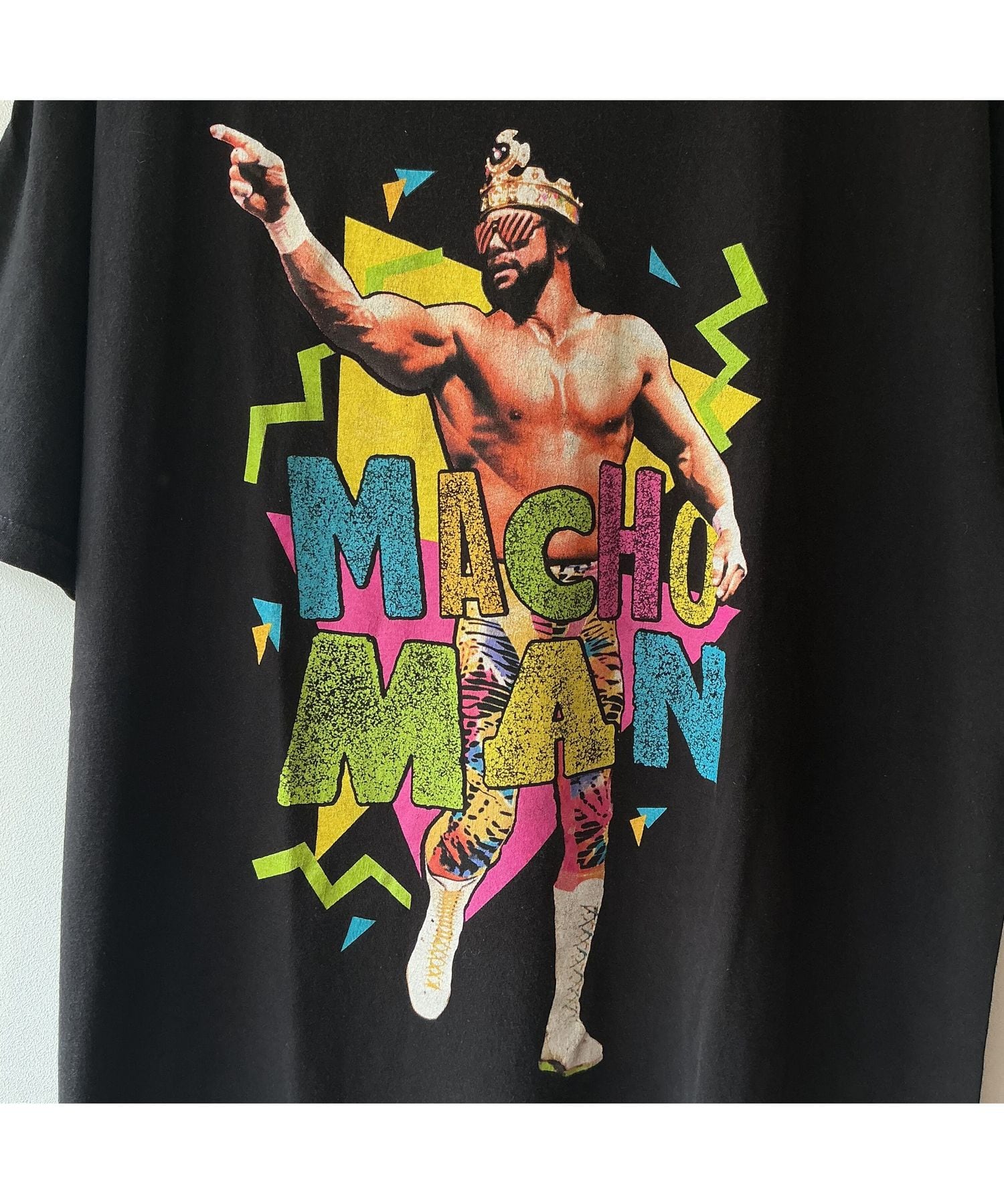 WWE MACHOMAN ランディサベージ プロレスTシャツ ブラック メンズXL