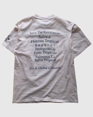 【古着】 ”Rainforest Alliance” 熱帯雨林保護 アートT