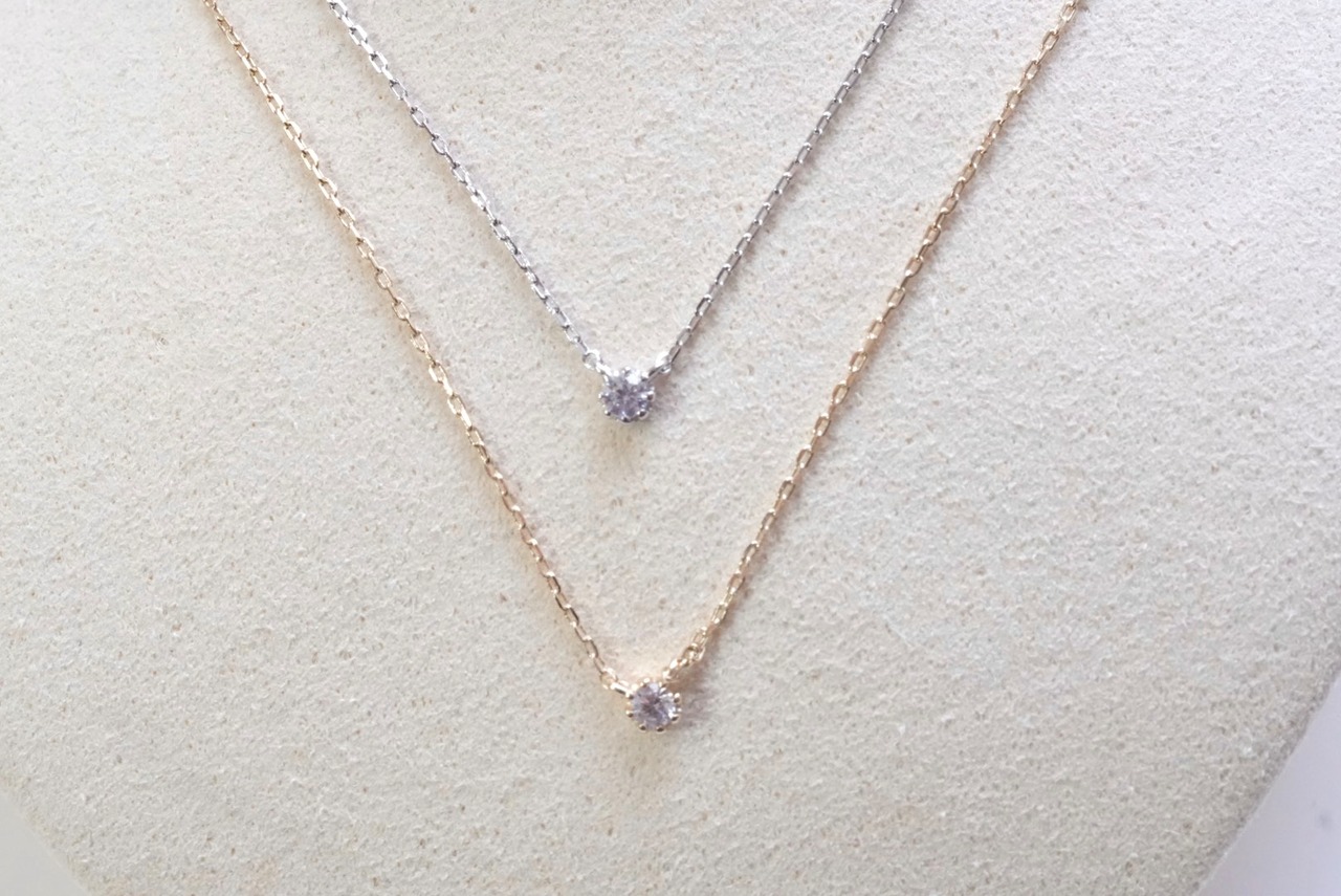 〈Near Jewery Collection〉one stone necklace