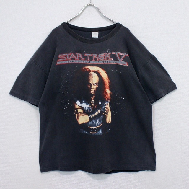 【Caka act2】"80's" "STAR TREK V THE FINAL FRONTIER" Vintage Loose T-Shirt