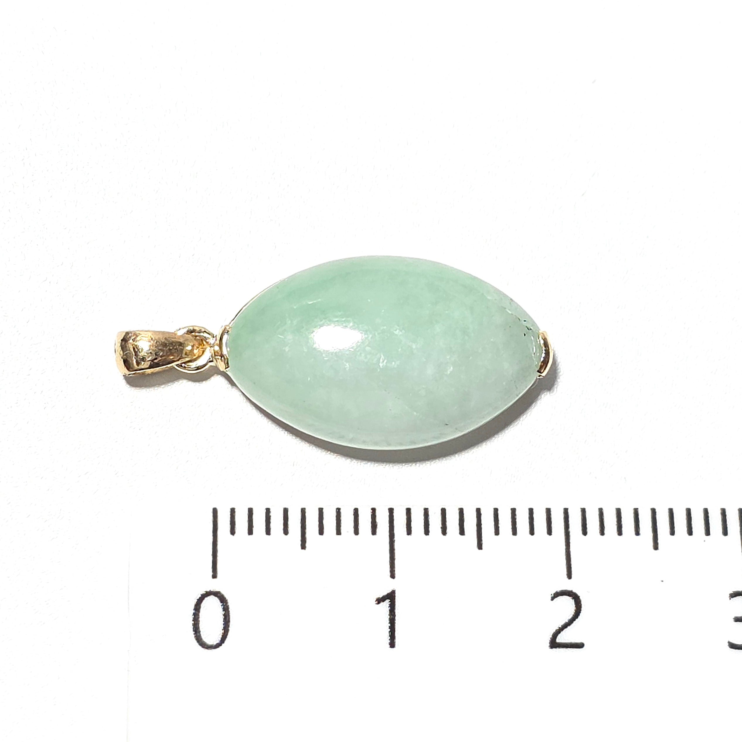 K18 :土倉産:糸魚川翡翠:ペンダントトップ金具付き BPT0577 | 糸魚川